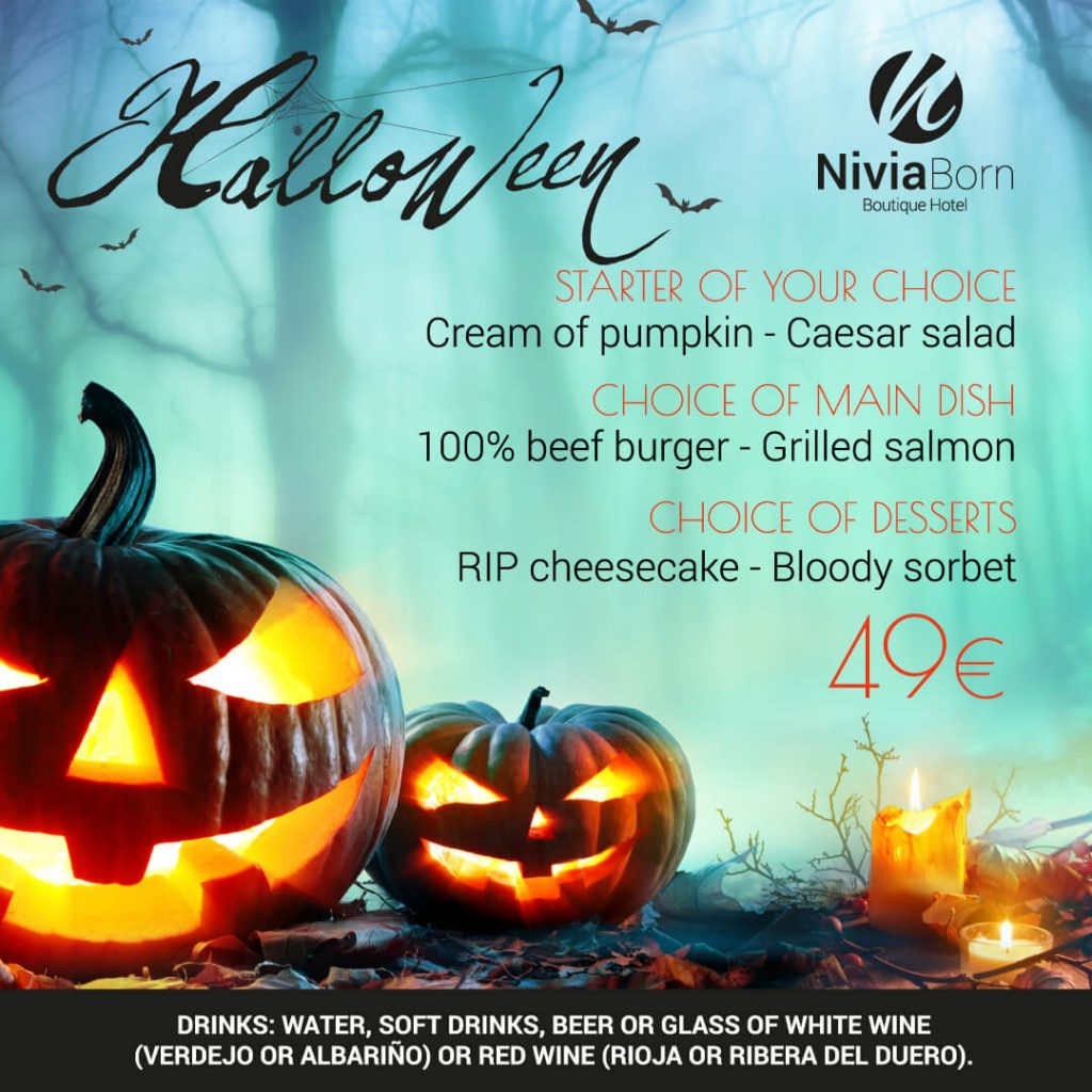 Join us and enjoy a Halloween with a difference - Nivia Born Boutique Hotel